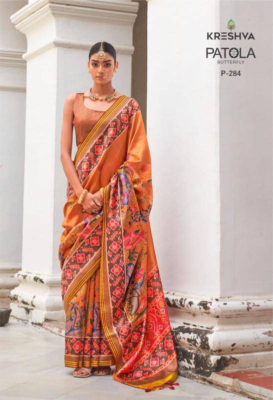 Kreshva patola butterfly Saree suppliers in Pune